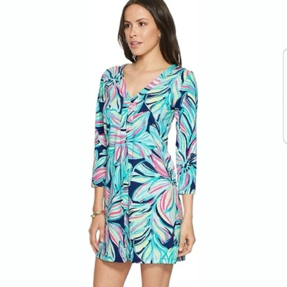 Lilly Pulitzer‎ Amina High Tide Dancing Lady Dress - Size XS